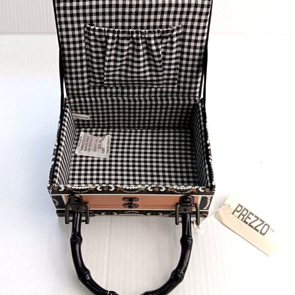Prezzo NWT Vintage Cigar Box Lined Handbag - Picture 4 of 5